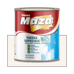 MAZA ESMALTE BASE ÁGUA BRILHANTE BRANCO 900ML - Baratão das Tintas 