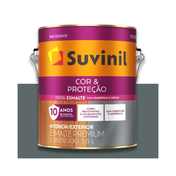 SUVINIL ESMALTE COR E PROTEÇÃO BRILHANTE CINZA ESC... - Baratão das Tintas 