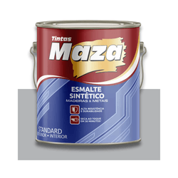 MAZA ESMALTE SINTÉTICO BRILHANTE CINZA MÉDIO 900ML... - Baratão das Tintas 