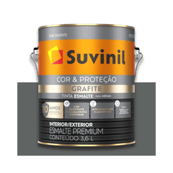 SUVINIL ESMALTE COR E PROTEÇÃO FOSCO GRAFITE CLARO... - Baratão das Tintas 