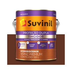 SUVINIL VERNIZ PROTEÇÃO DUPLA TINGIDOR IMBUIA 3.6L... - Baratão das Tintas 