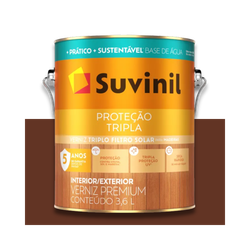 SUVINIL VERNIZ PROTEÇÃO TRIPLA BASE ÁGUA BRILHANTE... - Baratão das Tintas 