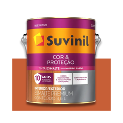 SUVINIL ESMALTE COR E PROTEÇÃO BRILHANTE LARANJA 3... - Baratão das Tintas 