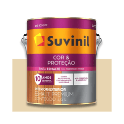 SUVINIL ESMALTE COR E PROTEÇÃO BRILHANTE MARFIM 3,... - Baratão das Tintas 