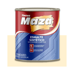 MAZA ESMALTE SINTÉTICO BRILHANTE MARFIM 900ML - Baratão das Tintas 