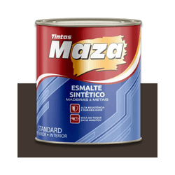 MAZA ESMALTE SINTÉTICO BRILHANTE MARROM CAFÉ 900ML... - Baratão das Tintas 