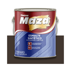 MAZA ESMALTE SINTÉTICO BRILHANTE MARROM CAFÉ 900ML... - Baratão das Tintas 