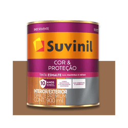 SUVINIL ESMALTE COR E PROTEÇÃO BRILHANTE MARROM CO... - Baratão das Tintas 