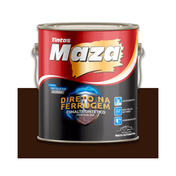 MAZA ESMALTE SINTÉTICO METÁLICO MARROM 3,6L - Baratão das Tintas 