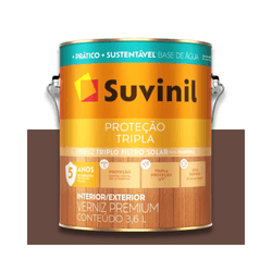 SUVINIL VERNIZ PROTEÇÃO TRIPLA BASE ÁGUA BRILHANTE... - Baratão das Tintas 