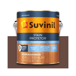 SUVINIL VERNIZ STAIN IMPREGNANTE MOGNO 3,6L - Baratão das Tintas 