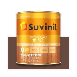 SUVINIL VERNIZ SECA RÁPIDO BRILHANTE MOGNO 900ML - Baratão das Tintas 