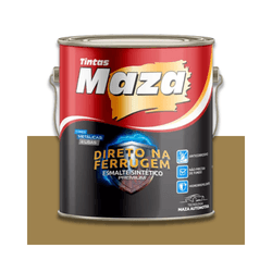 MAZA ESMALTE SINTÉTICO METÁLICO OURO 900ML - Baratão das Tintas 
