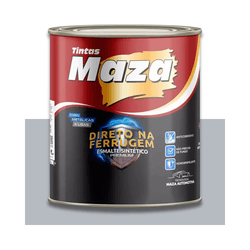 MAZA ESMALTE SINTÉTICO METÁLICO PRATA LUNAR 900ML - Baratão das Tintas 