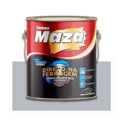 MAZA ESMALTE SINTÉTICO METÁLICO PRATA LUNAR 900ML - Baratão das Tintas 