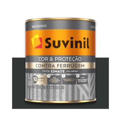 SUVINIL COR E PROTEÇÃO CONTRA FERRUGEM PRETO 900ML... - Baratão das Tintas 