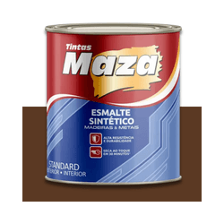 MAZA ESMALTE SINTÉTICO BRILHANTE TABACO 900ML - Baratão das Tintas 