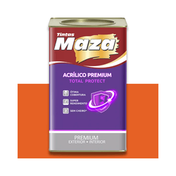 MAZA ACRÍLICO PREMIUM TANGERINA 18L - Baratão das Tintas 