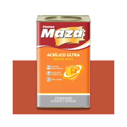 MAZA ACRÍLICO ULTRA TERRACOTA 18L - Baratão das Tintas 