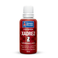 XADREZ CORANTE LÍQUIDO VERMELHO 50ML - Baratão das Tintas 