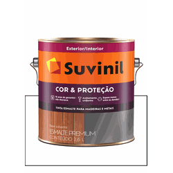 SUVINIL ESMALTE COR E PROTEÇÃO ACETINADO BRANCO 3,... - Baratão das Tintas 