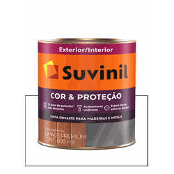 SUVINIL ESMALTE COR E PROTEÇÃO FOSCO BRANCO 900ML - Baratão das Tintas 