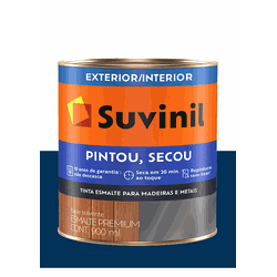 SUVINIL ESMALTE PINTOU SECOU AZUL DEL REY 900ML - Baratão das Tintas 