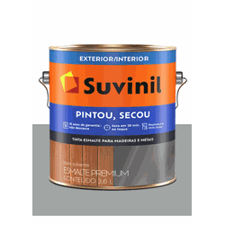 SUVINIL ESMALTE PINTOU SECOU PLATINA 3,6L - Baratão das Tintas 