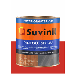 SUVINIL ESMALTE PINTOU SECOU VERMELHO 900ML - Baratão das Tintas 