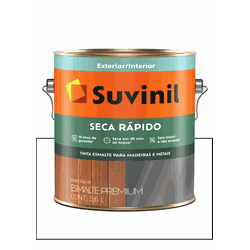 SUVINIL ESMALTE SECA RÁPIDO ACETINADO BRANCO 3,6L - Baratão das Tintas 