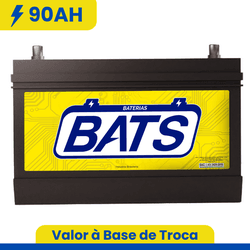 Bateria Bats 90AH | 12 Meses de Garantia | São Pau... - Baterias Bats