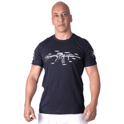 Camiseta Masculina Fuzil Parts Secret box Team Six... - b2b-team6.com.br