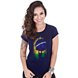 Camiseta Militar Baby Look Feminina Azul Si Vis Pa... - b2b-team6.com.br