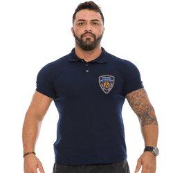 Camiseta Gola Polo Azul Police Team Six - POL-022-... - b2b-team6.com.br
