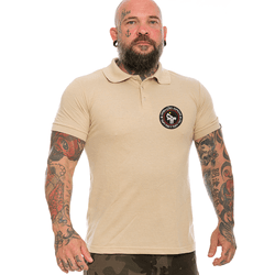Camiseta Gola Polo Bege Operações Especiais - POL... - b2b-team6.com.br