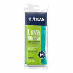 Luva Nitrílica Média Atlas - Belacor Tintas