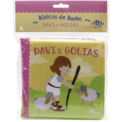 BIBLICOS DE BANHO DAVI E GOLIAS - 9788561486778 - Benedictus Livraria Católica