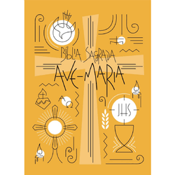Bíblia Ave Maria - Capa Símbolos - 7898140420795 - Benedictus Livraria Católica