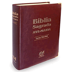 BIBLIA AVE MARIA LETRA GRANDE - MARROM - 789814042... - Benedictus Livraria Católica
