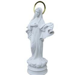Imagem Durata - Rainha da Paz de Medjugorje Branca 30 cm - 28139 - Betânia Loja Católica 