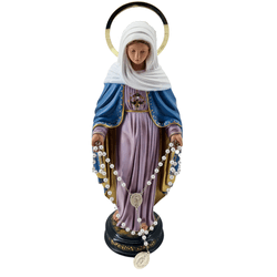 Imagem Durata - Nossa Senhora das Lágrimas 30 cm - Com terço incluso - 30031 - Betânia Loja Católica 