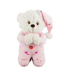 Urso Pelúcia - Reza Pai Nosso - Rosa Claro - 31104 - Betânia Loja Catolica 
