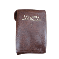 Capa em couro Liturgia das Horas - Marrom Volume I - 27002 - Betânia Loja Catolica 