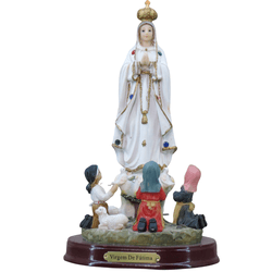 Imagem Resina - Nossa Senhora de Fátima 20 cm - 19527 - Betânia Loja Católica 