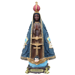 Imagem Resina - Nossa Senhora Aparecida 21 cm - 27510 - Betânia Loja Catolica 