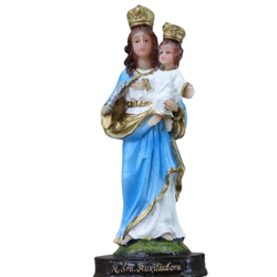 Imagem Resina - Nossa Senhora Auxiliadora 15 cm - 26775 - Betânia Loja Catolica 