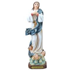 Imagem Resina - Nossa Senhora Imaculada Conceição 22 cm - 27501 - Betânia Loja Catolica 