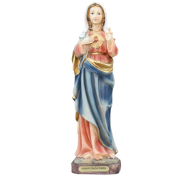 Imagem Resina - Imaculado Coração Maria 22 cm - 25338 - Betânia Loja Católica 