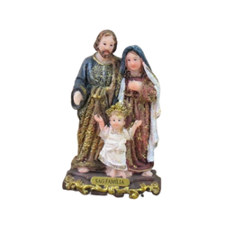 Imagem : Sagrada Família em Resina 9 cm - 15863 - Betânia Loja Católica 
