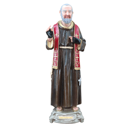 Imagem em resina - São Padre Pio - 30 cm - 26047 - Betânia Loja Catolica 
